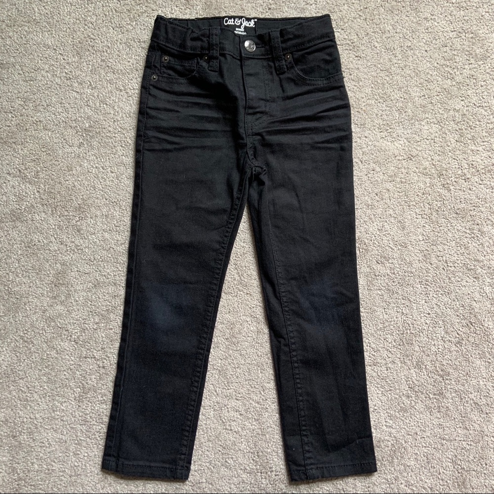 Cat & Jack boys black skinny jeans size 5